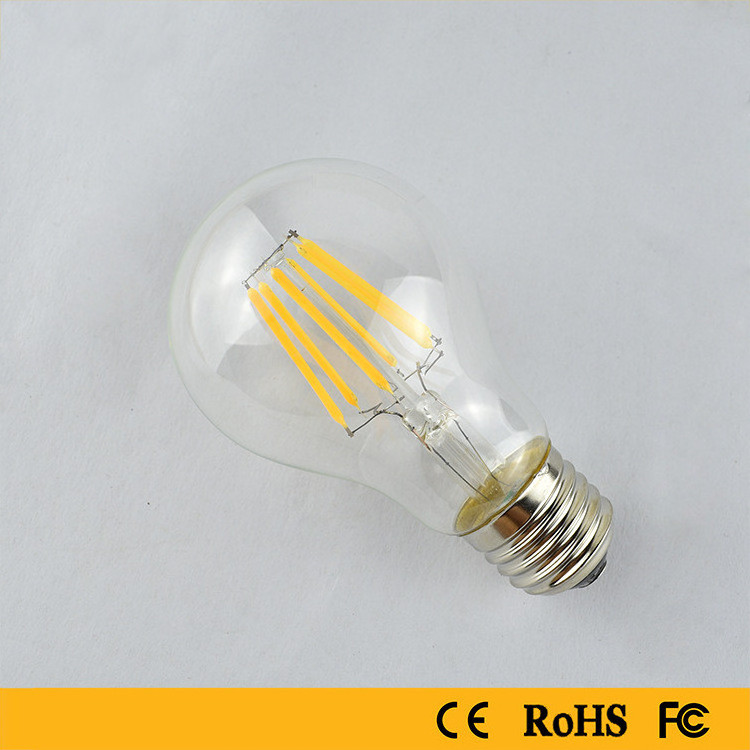 Factory wholesale led filament bulb A60 edison bulb e27