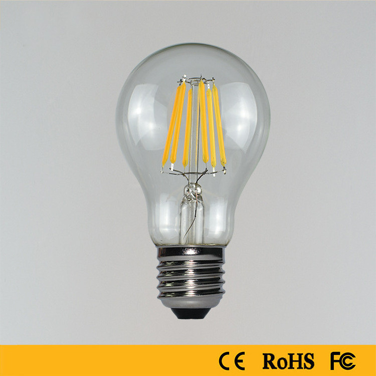 Factory wholesale led filament bulb A60 edison bulb e27