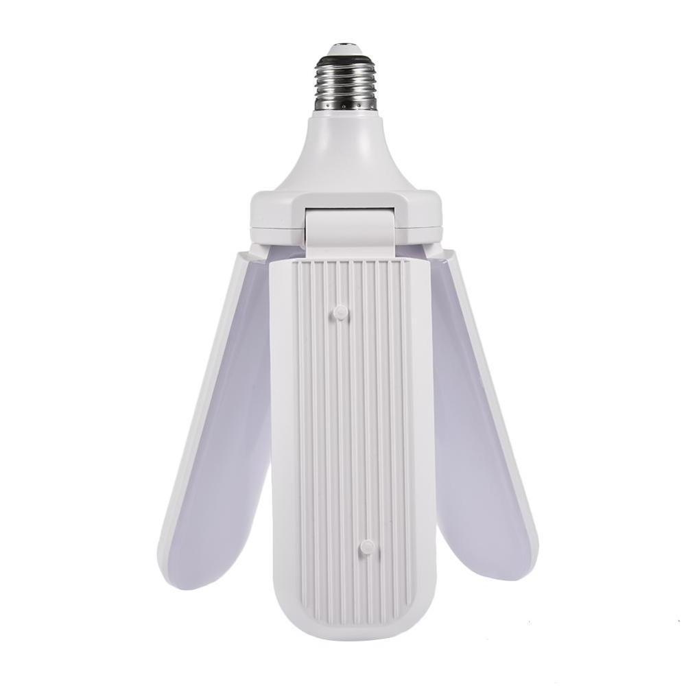 LED folding leaf lamp AC 110V 230V Super bright adjustable angle bulb 45W E27 Deformable Garage Light