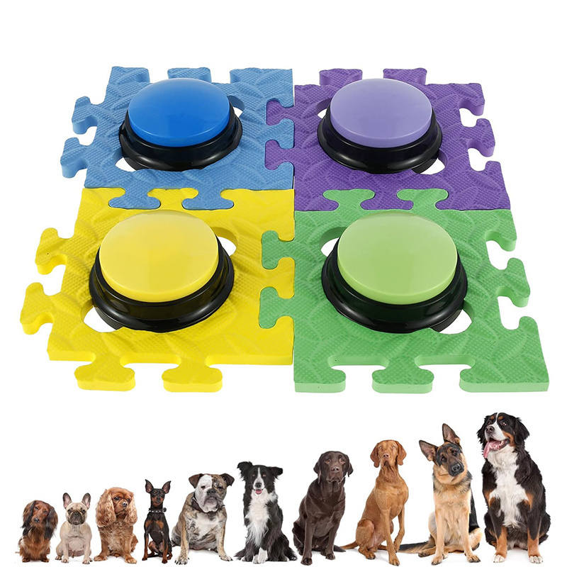 Pet Cat Voice Recorded Speaking Interactive Training Buzzer Pet Dog Talking Button for Communication