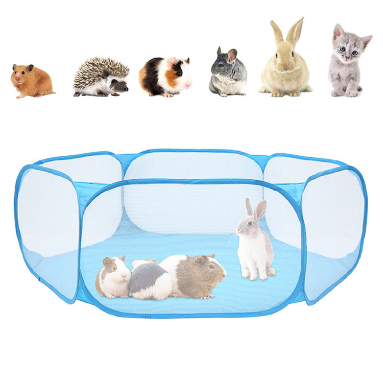 Portable Foldable Indoor Pet Dogs Cage Fence Small Animals Playpen Tent for Rabbit Kitthen Puppy