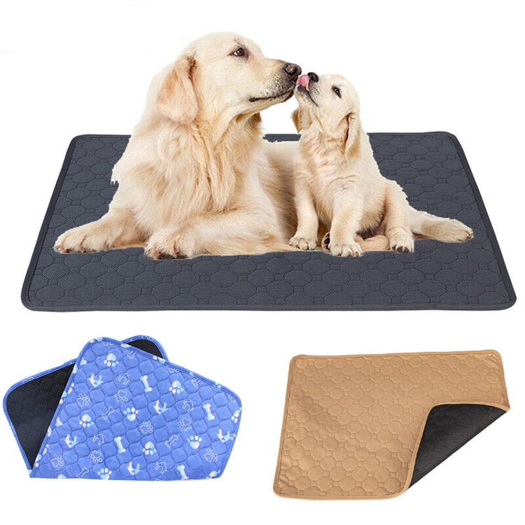 Wholesale Reusable Absorbent Puppy Wee Diaper Pad Waterproof Washable Pet Cat Dog Training Pee Pads