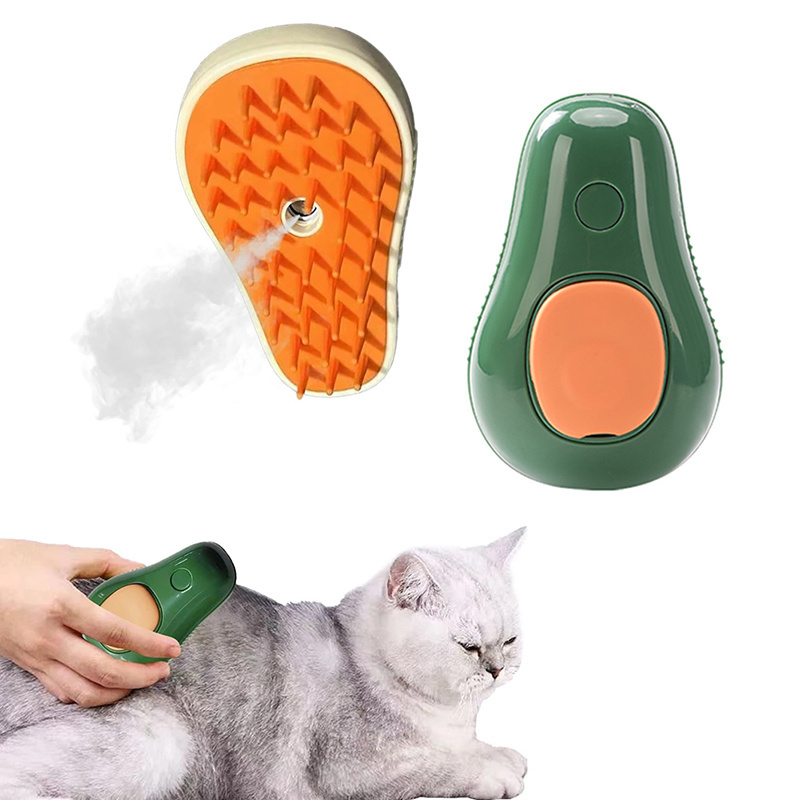 2024 New Pet Dog Cat Spray Cleaner Bathing Grooming USB Steam Comb Cat Steamy Brush for Cats Massage