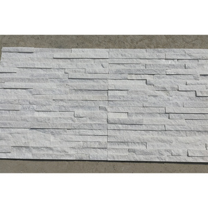 Crystal White Natural Quartz Stacked Stone Veneer