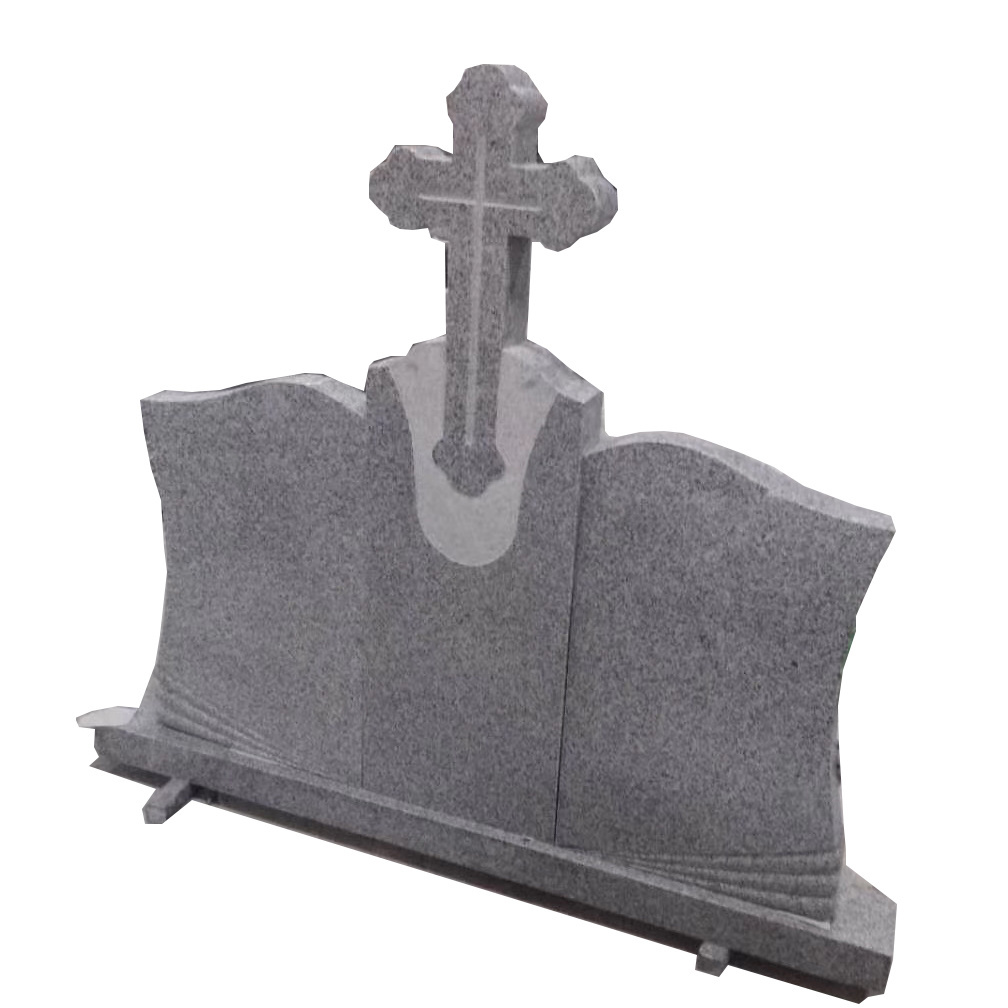 model cemetery granite cross headstone cover tombstone