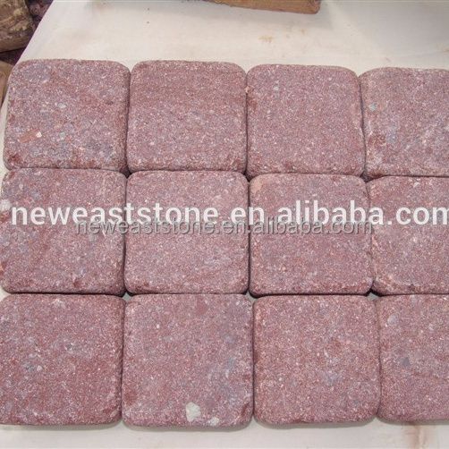 cheap patio red pyrophyllite stones paver block prices