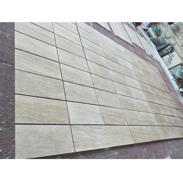 Beige Yellow Travertine slab travertine stone floor for interior decoration