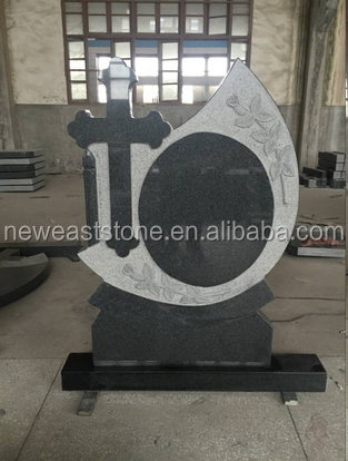 model cemetery granite cross headstone cover tombstone