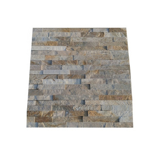 Natural Autumn quartzite culture stone veneer panels for exterior