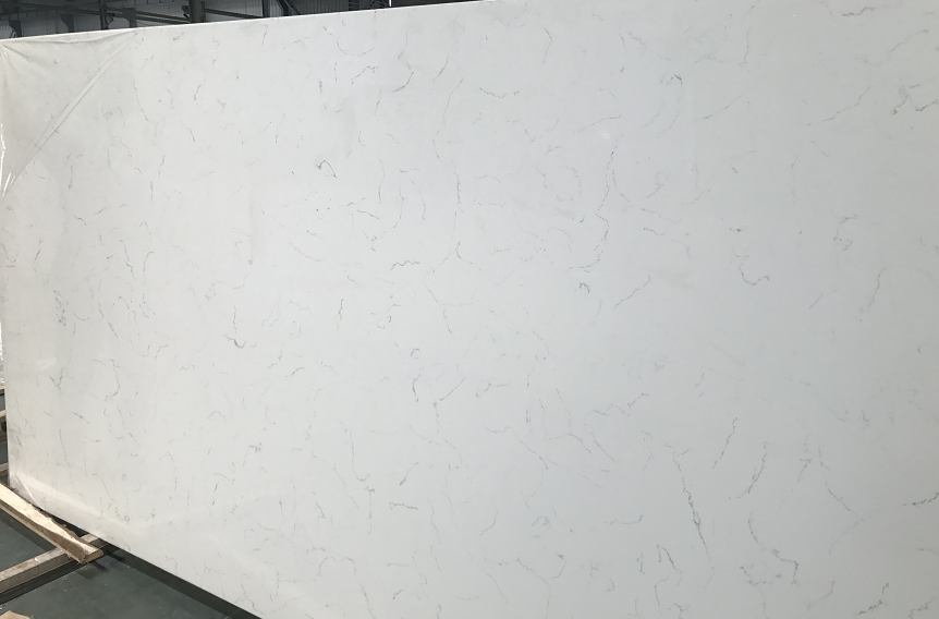 raw artificial carrara white marble stone quartz price for kitchen countertop