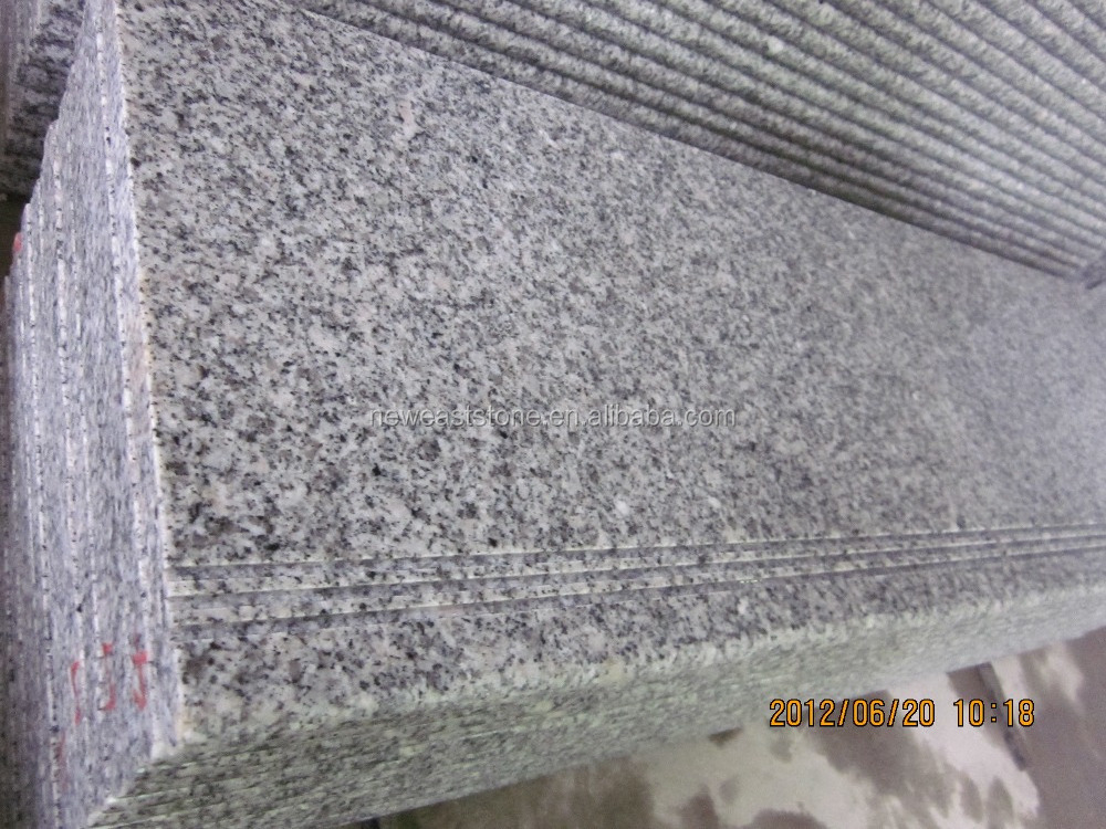 Cheap price Bullnose  G603 granite stone steps for outdoor stairs