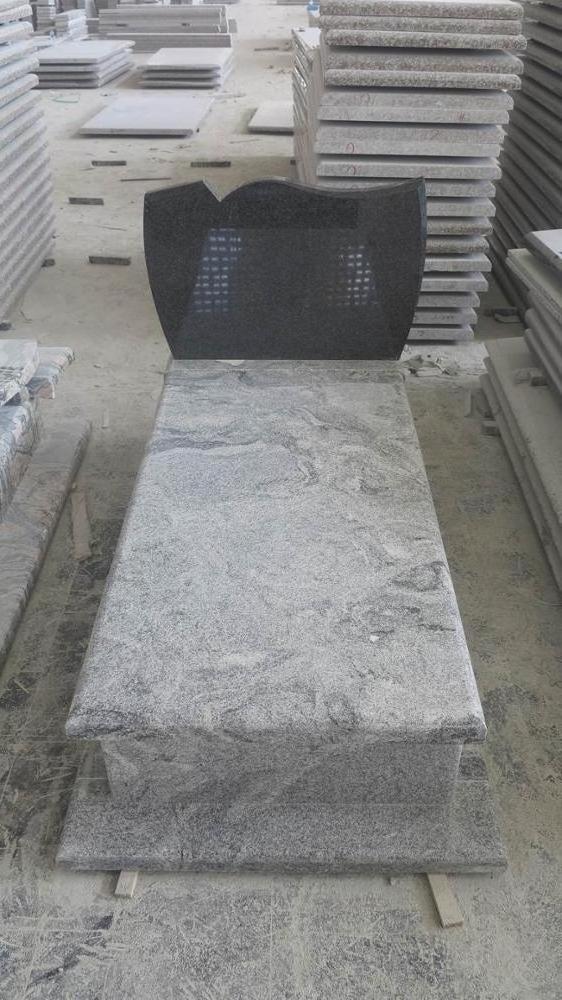 China viscount white granite tombstone custom monument headstone