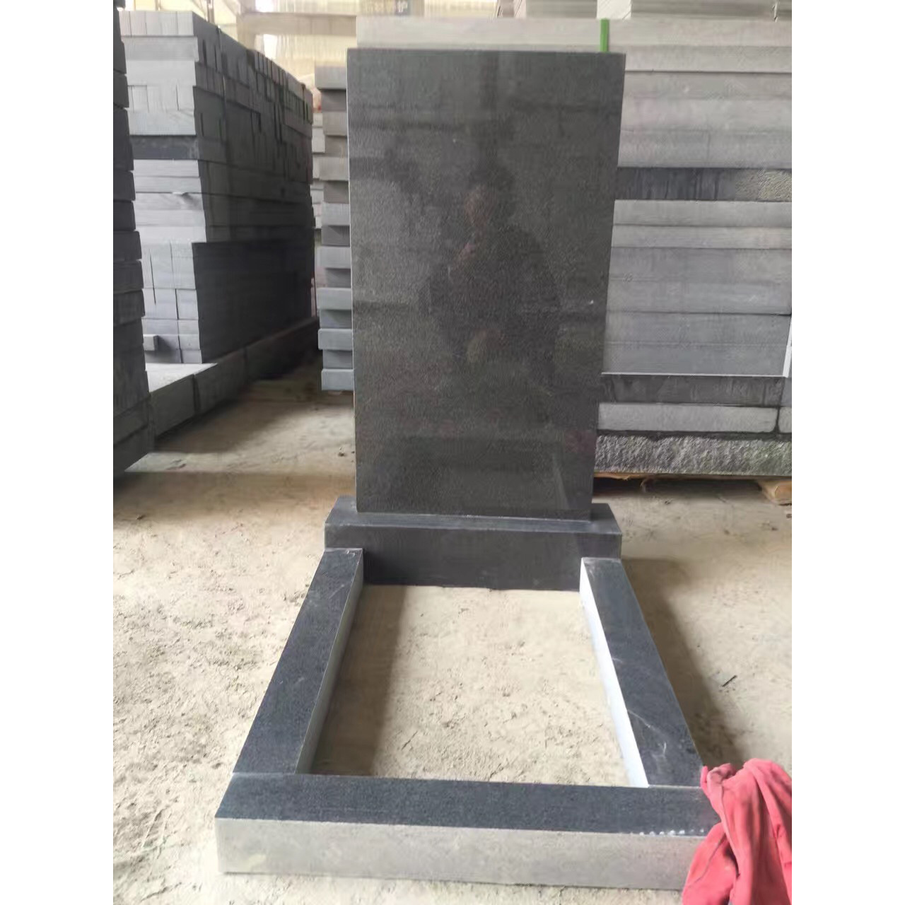 Chinese granite G654 russian style memorial stone