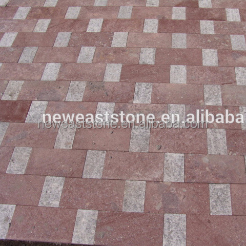 cheap patio red pyrophyllite stones paver block prices