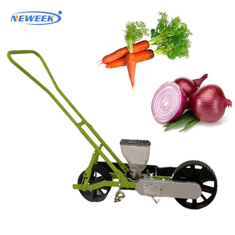 NEWEEK single row turnip broccoli coriander hand push onion carrot vegetable seeds planting machine