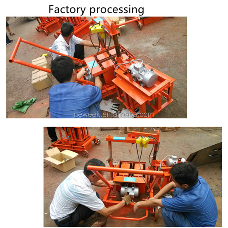 NEWEEK building manual block press concrete brick making machine