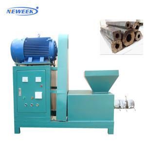 NEWEEK Wood Sawdust Briquette Press Machine Charcoal Fire Wood Briquette Making Machine