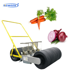 NEWEEK agricultural hand push electric model small seed planter onion planter for sale manual vegetable seeder