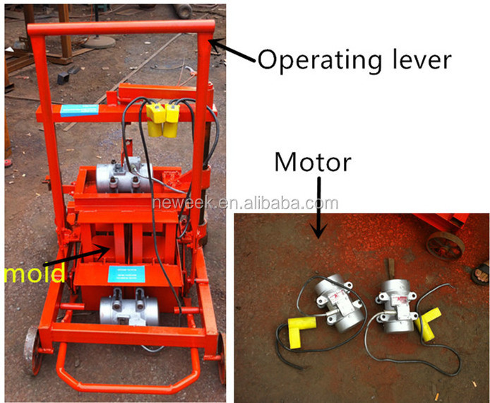 Neweek different brick cement blocks molds building concrete brick press machine