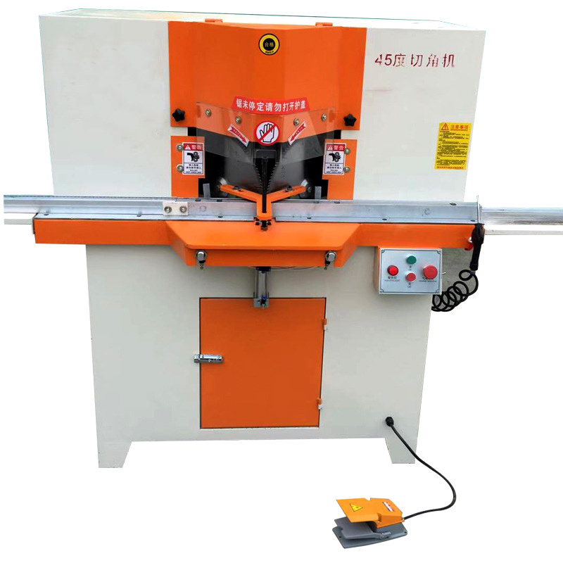 NEWEEK 45 90 degree double saw blade aluminum corner picture frame cutting machine photo frame cutting machine