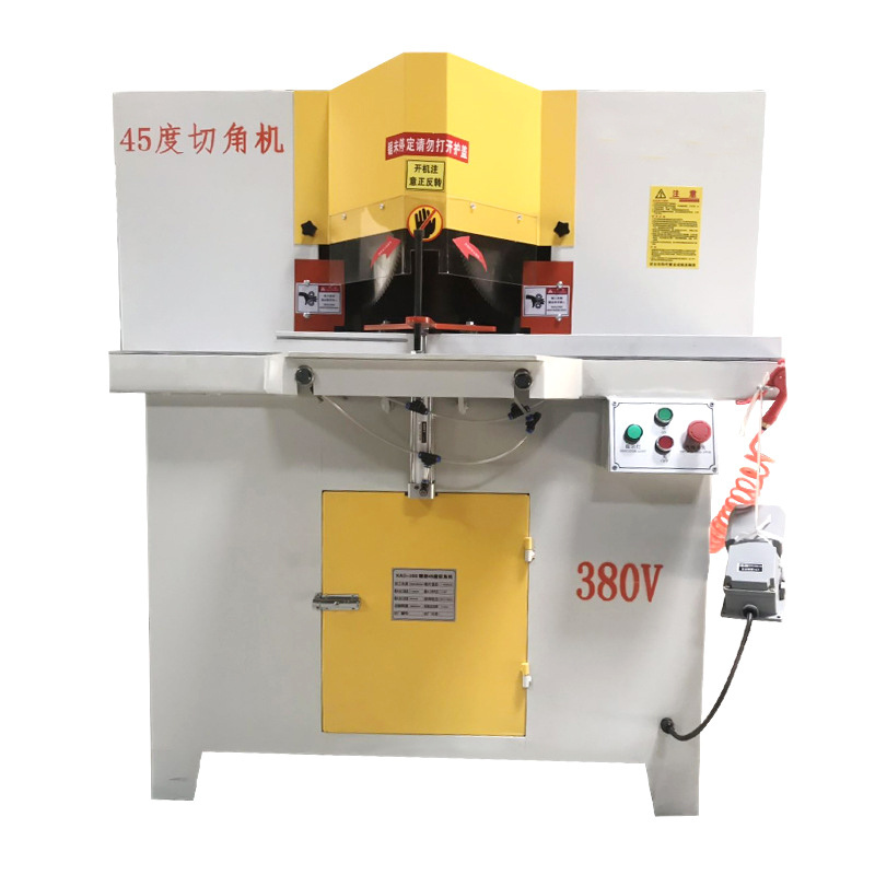 NEWEEK 45 90 degree double saw blade aluminum corner picture frame cutting machine photo frame cutting machine