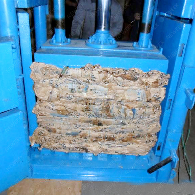 Neweek hydraulic horizontal waste paper compactor plastic bottle baler machine