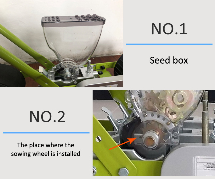 NEWEEK single row turnip broccoli coriander hand push onion carrot vegetable seeds planting machine