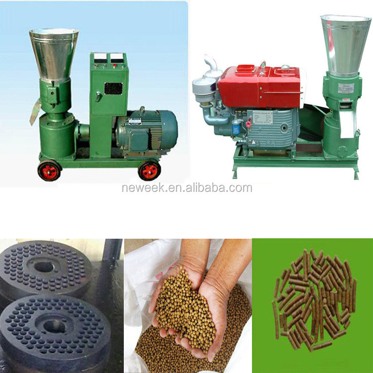 NEWEEK factory supply automatic small aquaculture animal poultry feed processing equipment for sale