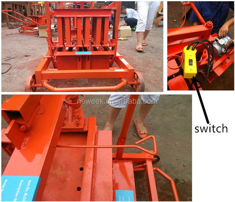 Neweek different brick cement blocks molds building concrete brick press machine