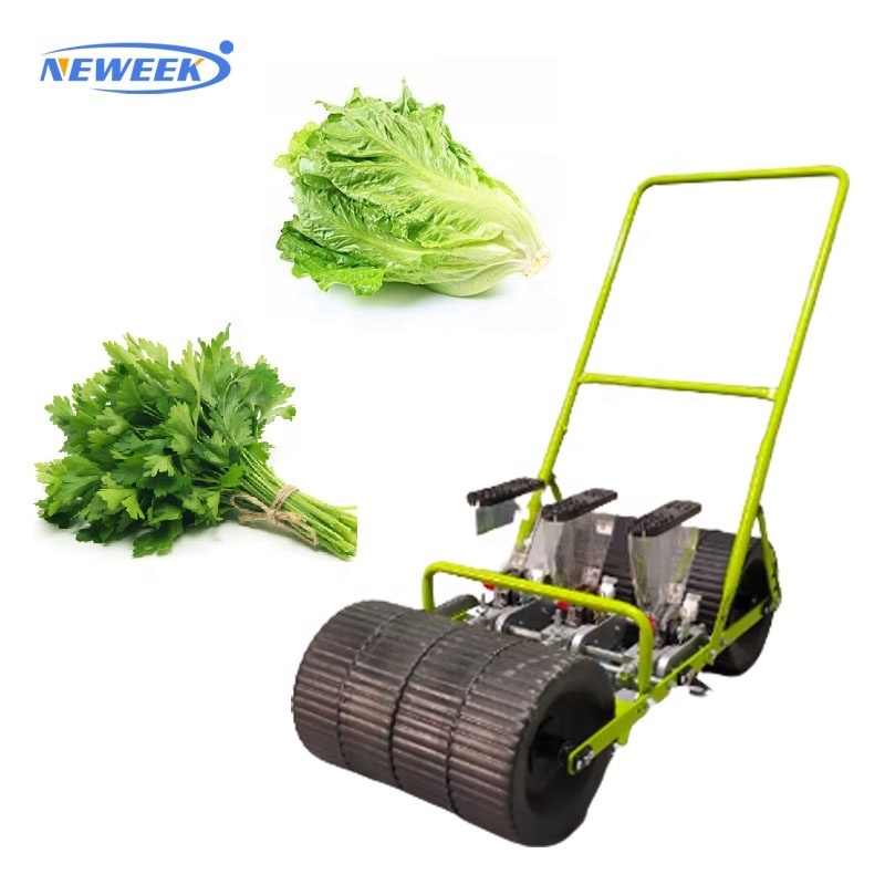 NEWEEK low price small portable 3 rows hand hold seed drill seeder vegetable planting machines