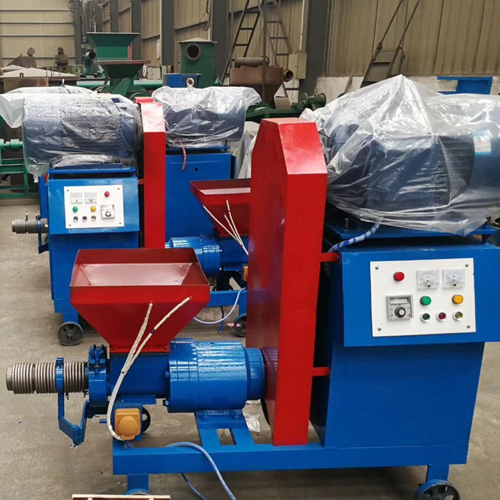 NEWEEK Wood Sawdust Briquette Press Machine Charcoal Fire Wood Briquette Making Machine