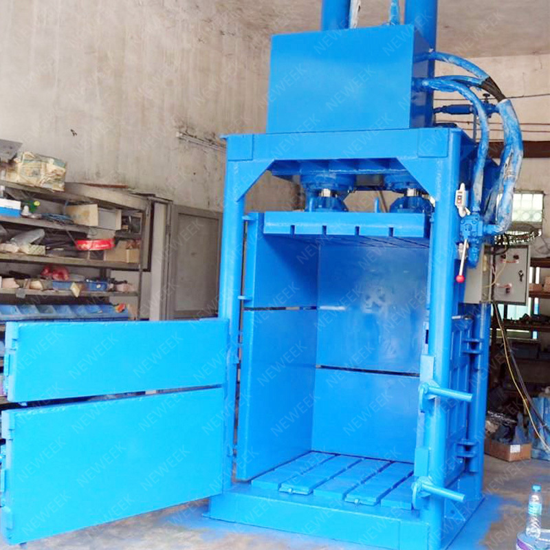 Neweek hydraulic horizontal waste paper compactor plastic bottle baler machine