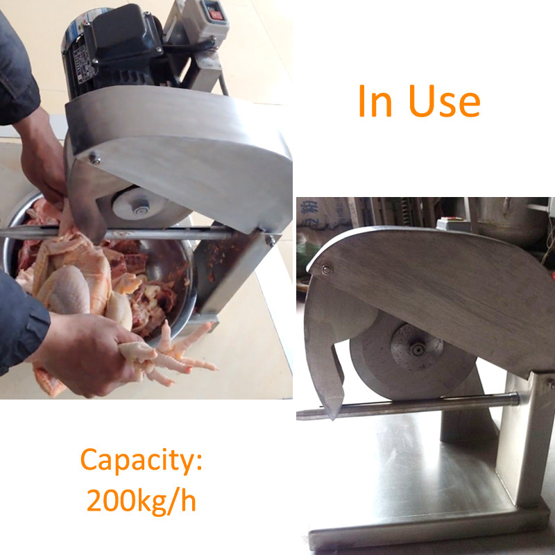 NEWEEK animal processing chicken bone cutting meat slicing machine