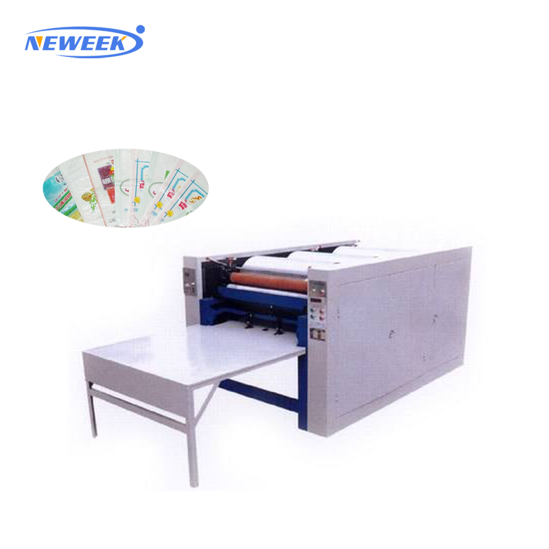 NEWEEK 3 color offset jute bag non woven sheet pizza paper box printing machine