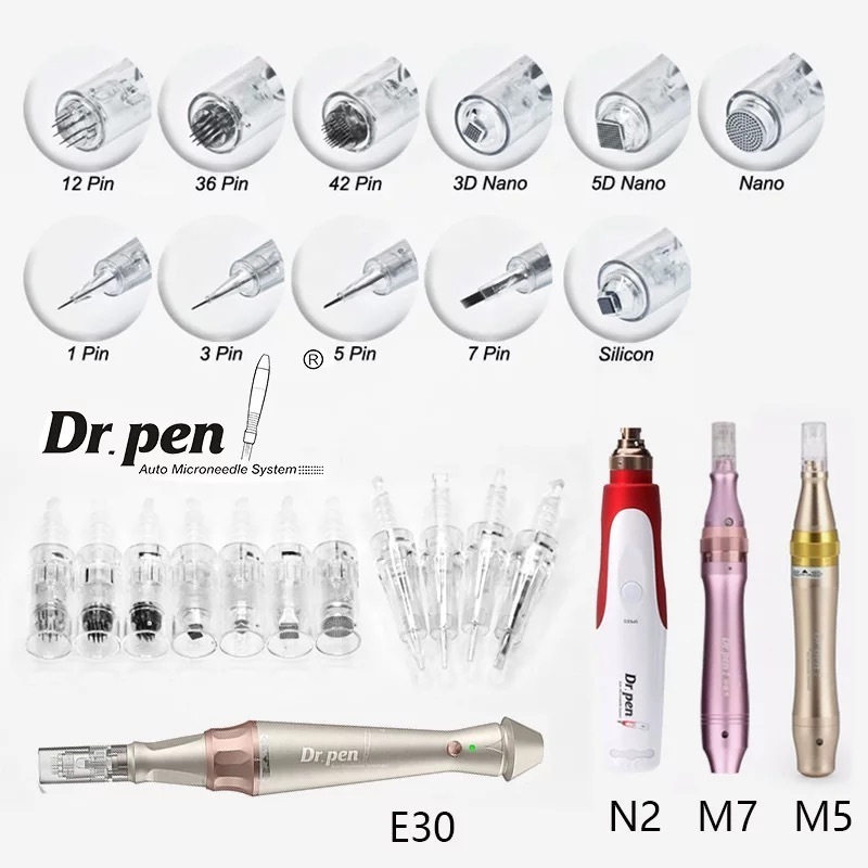 H Dr. Pen Needle Cartridges A1 A6 A7 M5 M7 M8 X5 N2 Hydra Dr Pen Nano Derma Roller Microneeding Pen Needle Cartridges