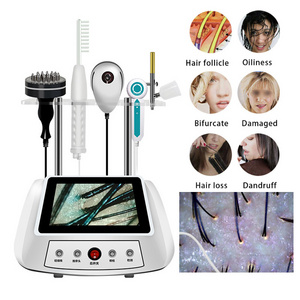 5 In 1 High d Frequency Laser Hair Growth Machine Hair and Scalp Analysis Treatment for Hair Loss Scalp Massager