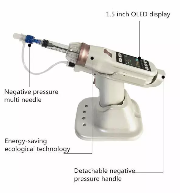 NEW Korea Mesogun EZ Negative Pressure Meso gun Hydro Water Injector Needle Free Microcrystal Injection Skin Care Tool f