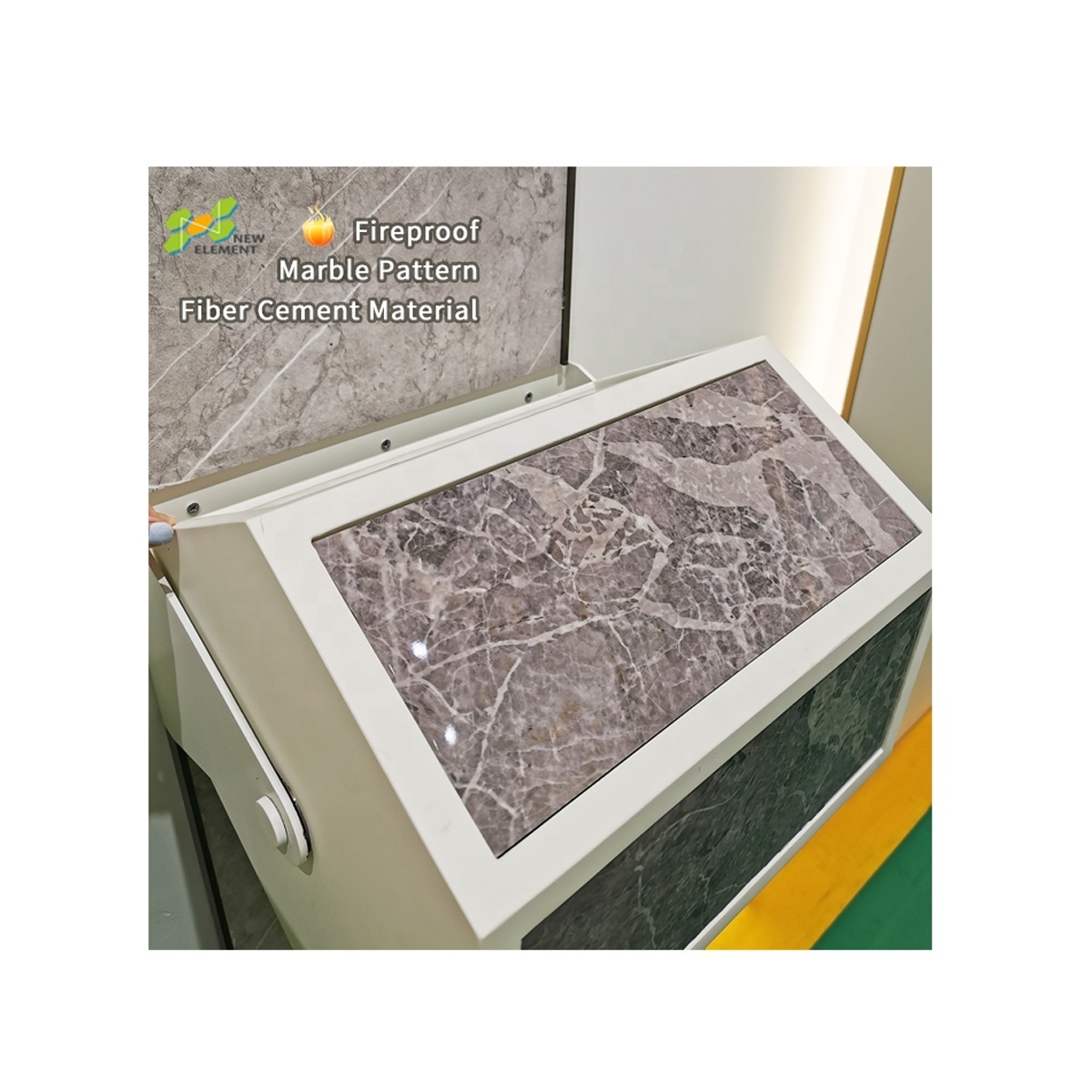 BS ASTM Certificate Interior walls decoration VS PVC marble fabric texture effect wall panels