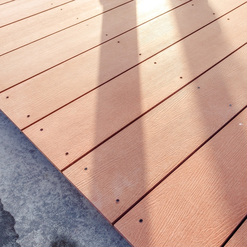 Weather Resistence Wood Grain Cement Outdoor Flooring Composite Decking