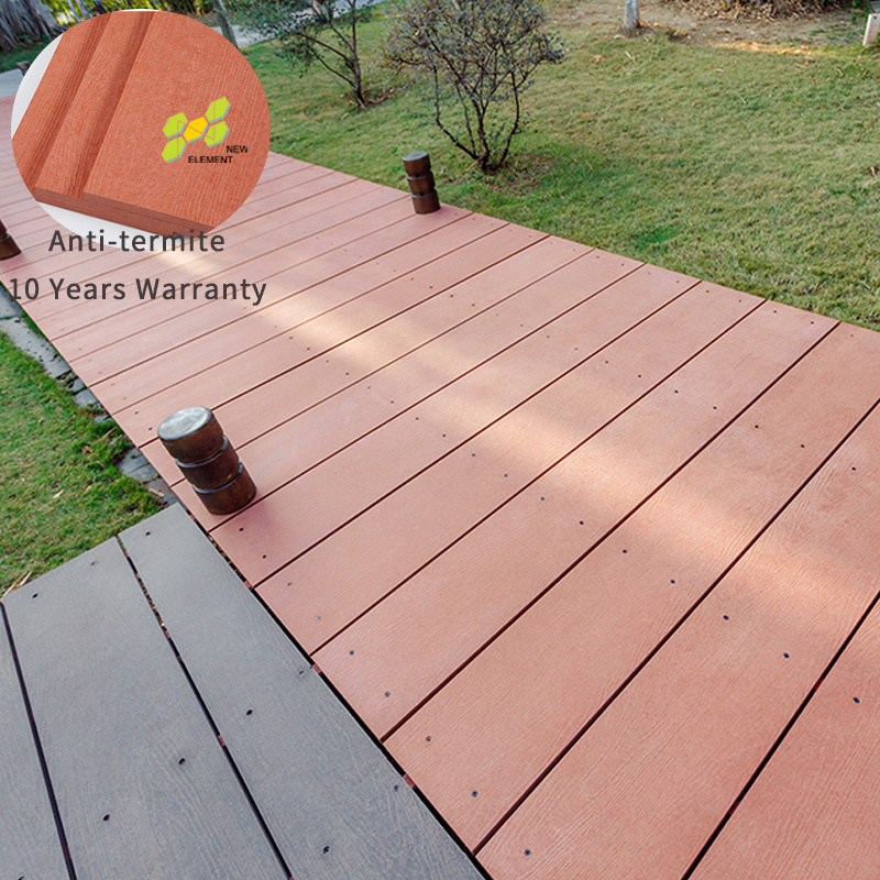 Fire proof garden swimming pool park anti-skidding low cost Low maintenance composite fiber cement decking