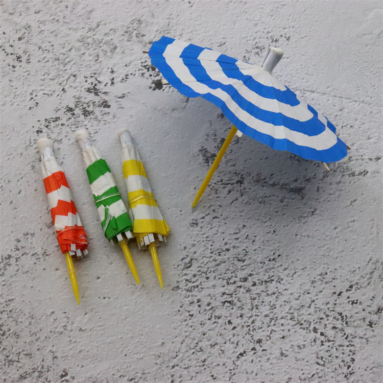 NEWELL Party Decorative Customize Picks Plastic Stick Cocktail Umbrella With Custom Pattern