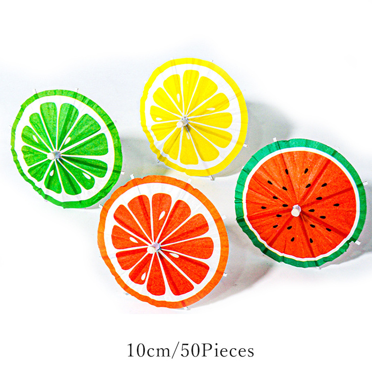 NEWELL Food Decoration KTV Decorated Mini Ornament Fruit Toothpick Umbrella with Custom Logo