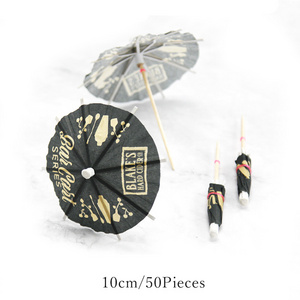 NEWELL Food Decoration KTV Decorated Mini Ornament Fruit Toothpick Umbrella with Custom Logo