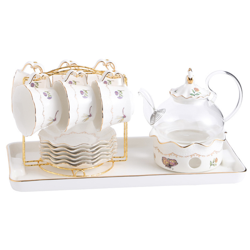 Newell China Ceremony Luxury Gift Box Vintage Afternoon Teapot And Cup Sets Ceramic Porcelain Tea Set With Teapot