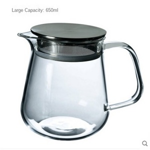 Newell Heatproof Glass Teapot 2-in-1 Kettle and Tea Steeper for Loose Tea One-Touch Tea Maker with Stainless Steel Filter Lid