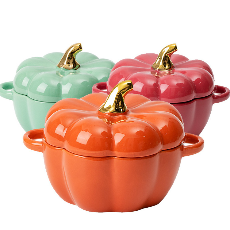 NEWELL ceramic bowl pumpkin cup household kitchen children's soup bowl Steamed