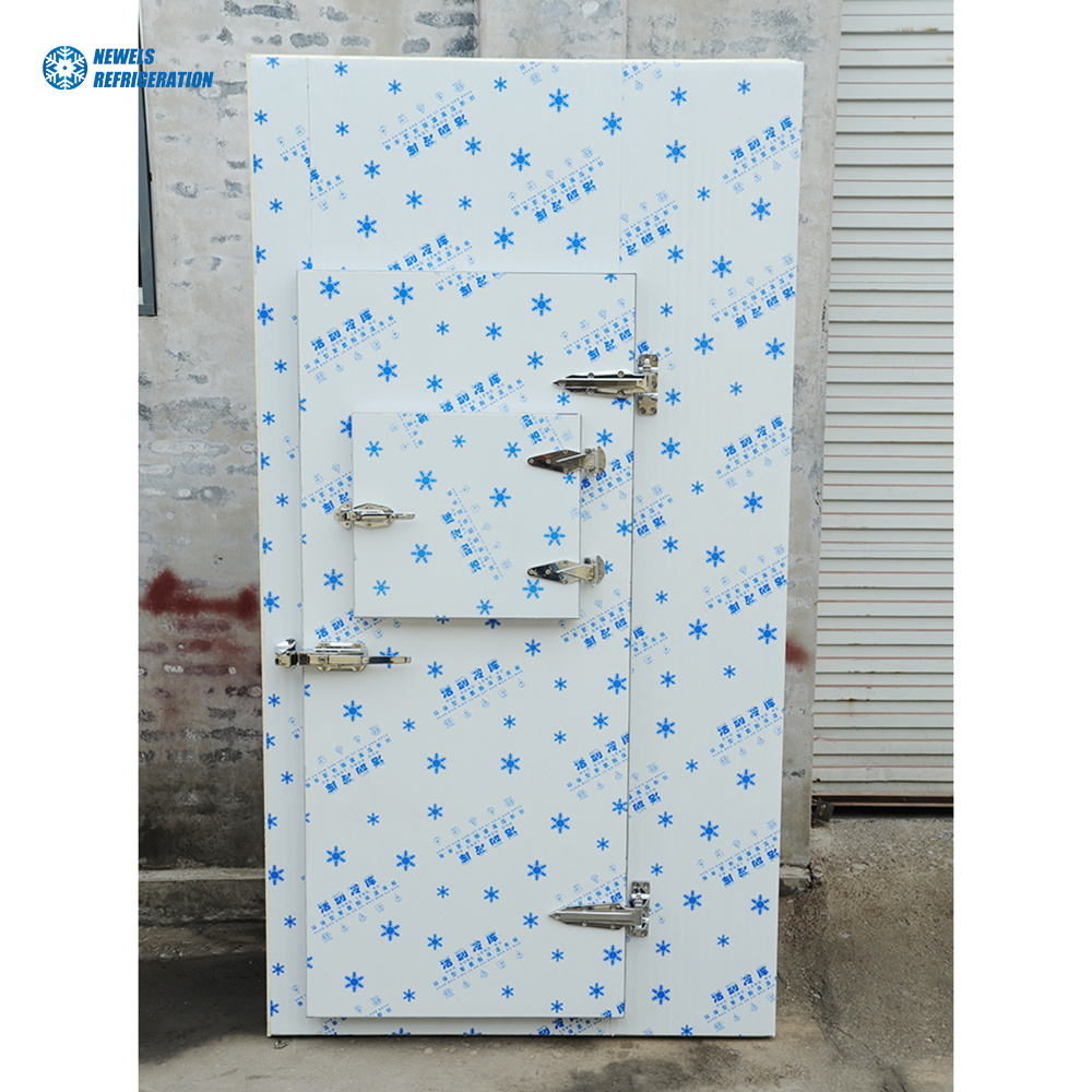 Stainless Steel Automatic Cold Storage Sliding Door Chill Room Freezer With PU Hinge Door