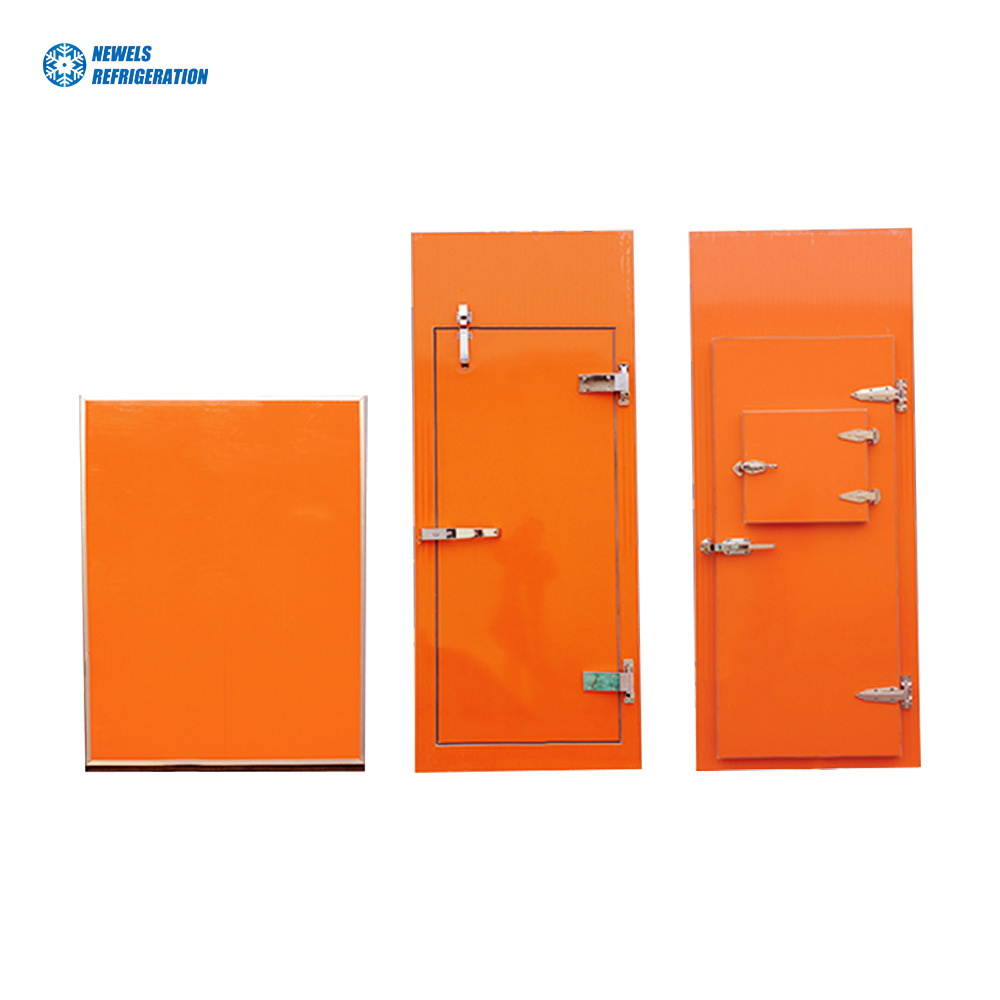 Stainless Steel Automatic Cold Storage Sliding Door Chill Room Freezer With PU Hinge Door