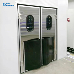 Stainless Steel Automatic Cold Storage Sliding Door Chill Room Freezer With PU Hinge Door