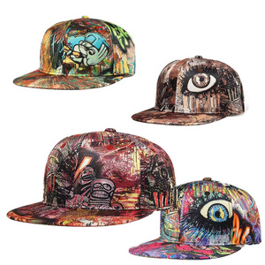 New Arrival Cheap Street Hip Hop Cap Men's Snapback Cap Fashion Boy Graffiti Baseball  Snapback Cap For Men